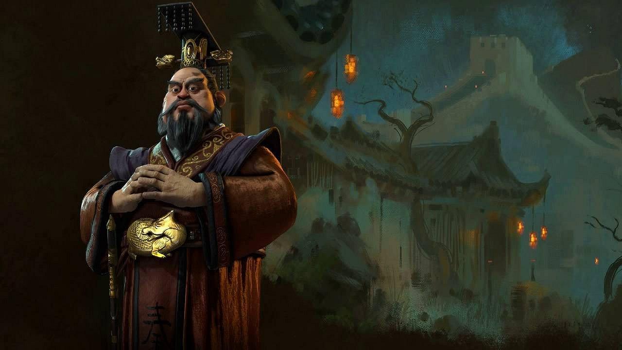 What is the origin of the Qin Shi Huang theme music in Civilization IV?