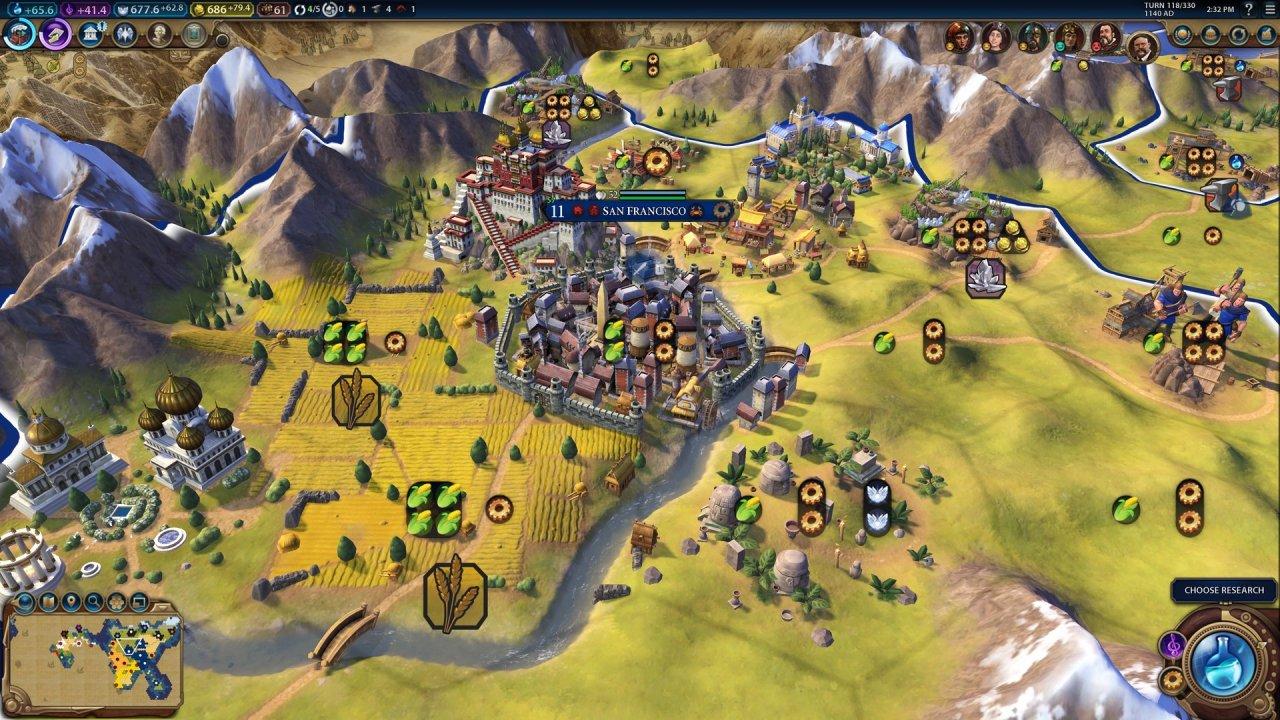 Which city does chopping production go to in Civilization 6?