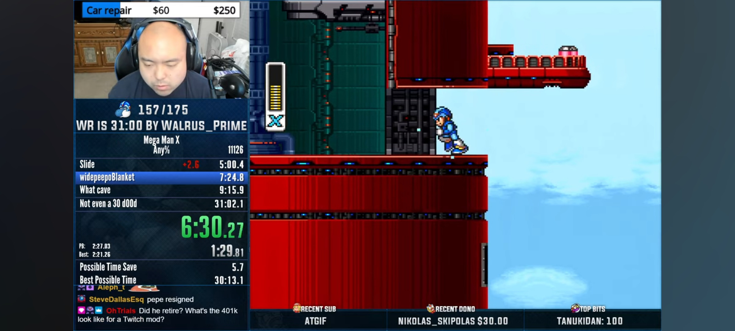 Whats the software used in Megaman X speedruns?
