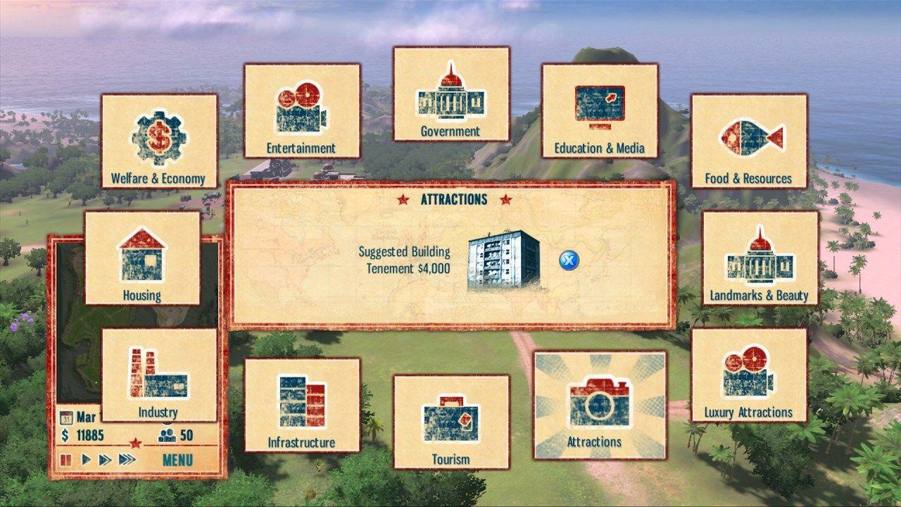 How do restaurants and markets differ in their functions and benefits in Tropico?