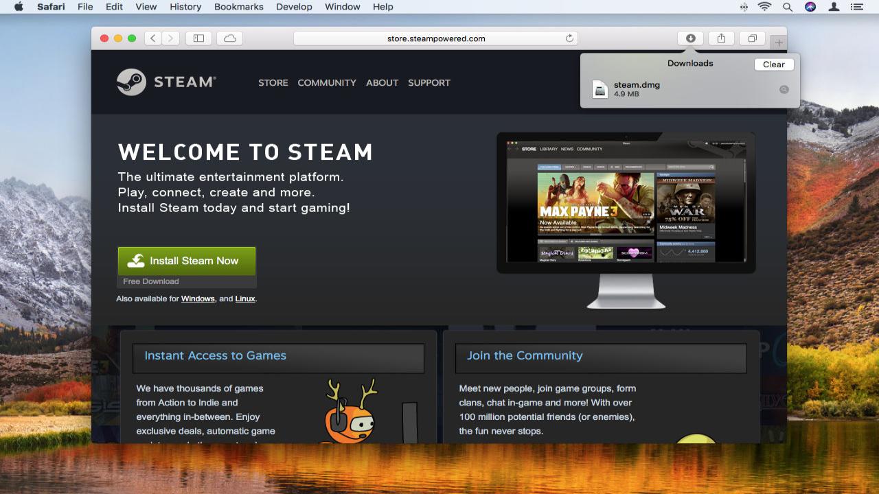 Downloading windows version of steam games on a mac to copy over to a pc