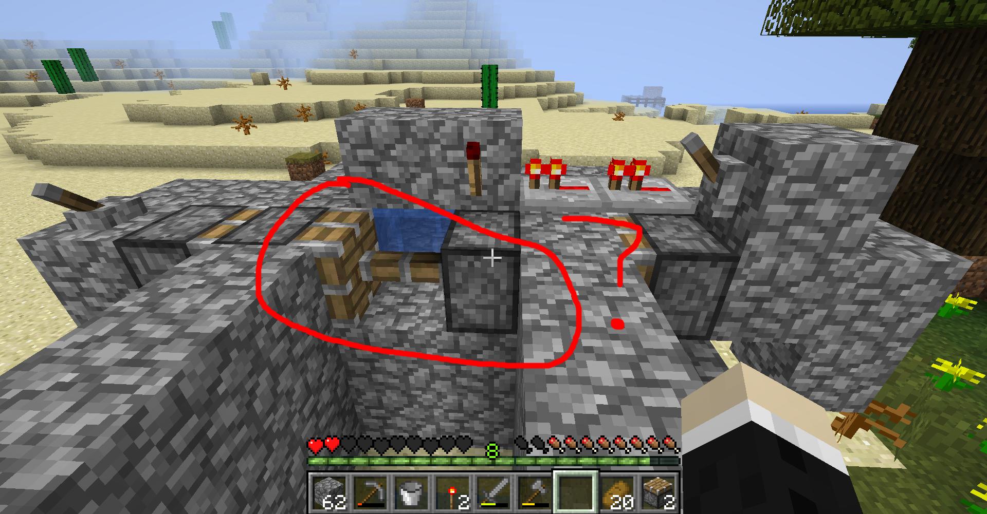 Minecraft Powering a redstone torch on a block adjacent to a redstone lamp without powering the lamp