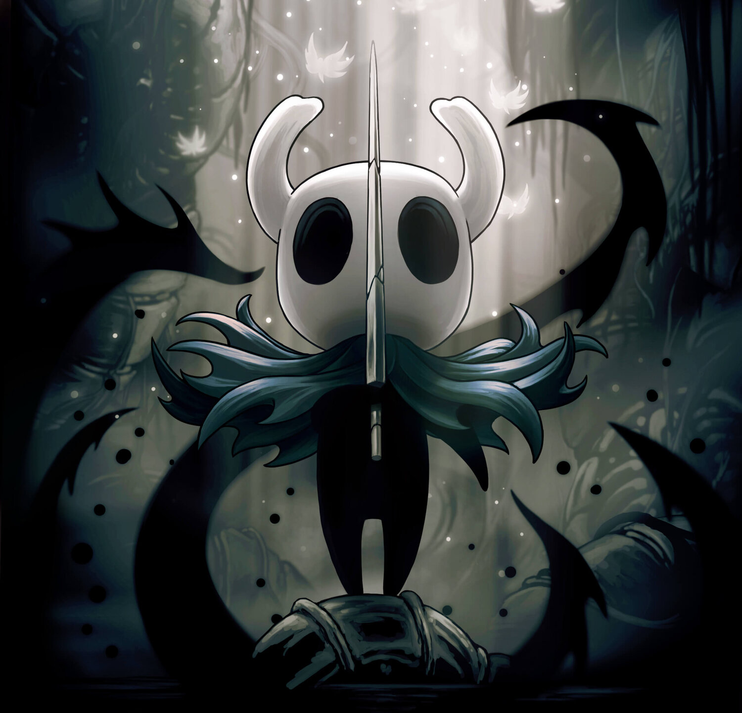In Hollow Knight, What is the creature that appears after beating False Knight?